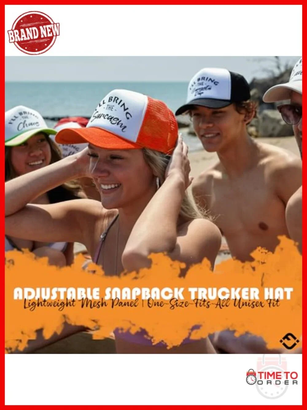 4-Pack Funny Trucker Hats for Bachelorette Party, Adult Humor, Adjustable Mesh